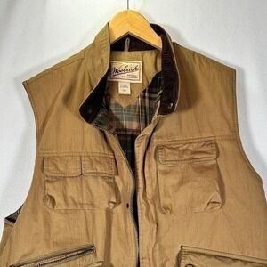 Woolrich Men's Size XL Khaki Safari Utility Vest